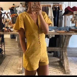 Mustard yellow romper